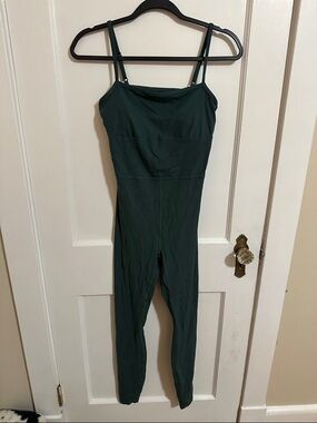 all in motion Forest Green Slim-Strap Jumpsuit